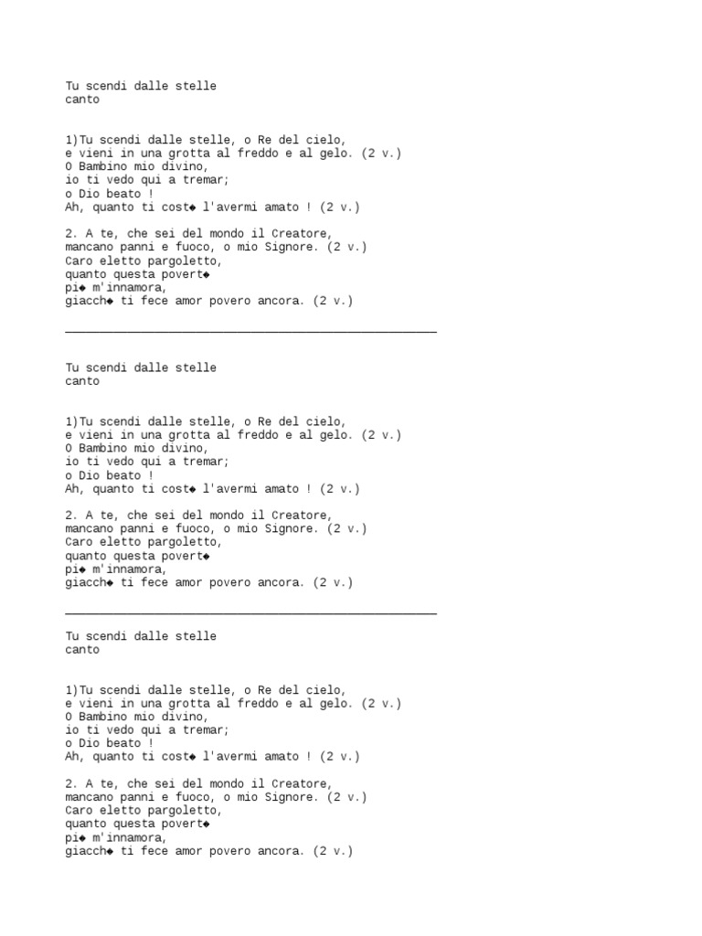Tu Scendi Dalle Stelle 12 Christmas Carols Christmas Songs