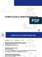 Hemotransfuzii 2 Complicații