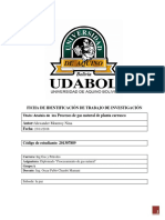 Analsis Del Precesamiento de Gas Natural de La Planta Carrasco