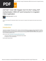 ASP.net Core With Dapper and vs 2017 Using JWT Authentication WEB API and Consume It in Angular2 Client Application - CodeProject