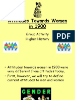 Attitudes Towards Women in 1900