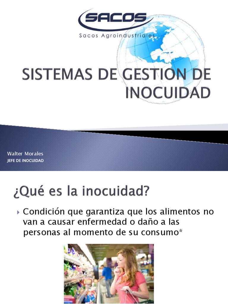 Sistema de Gestión de Inocuidad Alimentaria | PDF | Análisis de Riesgo ...