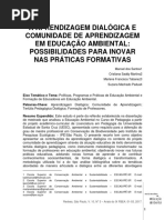 A Aprendizagem Dialógica e Comunidade de Aprendizagem Em Educação Ambiental Possibilidades Para Inovar Nas Práticas Formativas_template_revbea