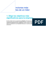 Las 10 Funciones Más Importantes de Un Líder