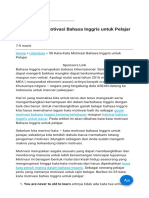 50 Kata-Kata Motivasi Bahasa Inggris Untuk Pelajar