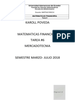 Matematica Financiera Tarea 6