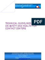 Technical Guidelines On OSH For Contact Centers