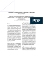 Reflexiones y Experiencias Sobre La Enseñanza de POO Como Unico Paradigma de Programacion