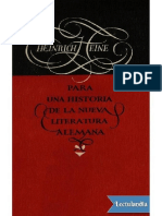 Para Una Historia de La Nueva Literatura Alemana - Heinrich Heine PDF