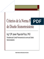 Criterios de La Norma Peruana de Diseno Sismorresistente PDF