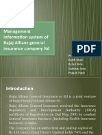 Management Information System of Bajaj Allianz General Insurance Company LTD