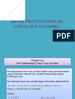 Sistem Pertidaksamaan Linear Dua Variabel