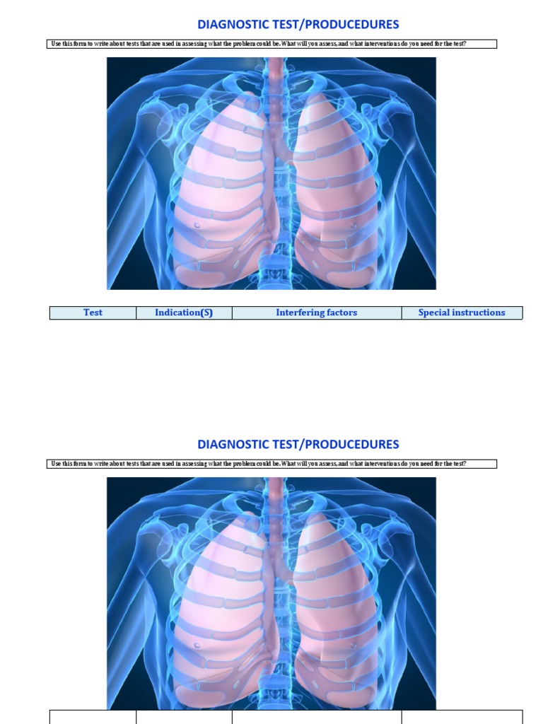 Diagnostic Test Procedures Guide | PDF