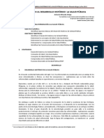 Desarrollo Histórico de Salud Pública 