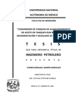 Deshidratación y desalado de crudo pesado mediante conversión de tanques de almacenamiento