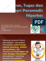 Peran, Tugas Dan Fungsi Paramedis Hiperkes DR - Ratna
