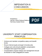 Staff Compensation & Benefits Discussion: Presented by