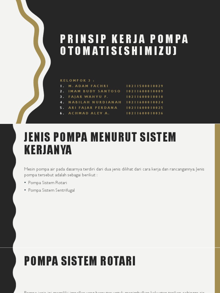 Prinsip Kerja Pompa Otomatis