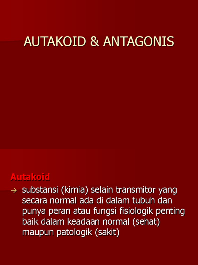 Obat Autakoid dan Antagonis H2 | PDF