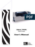 User's Manual: Zebra P430 I Card Printer