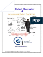 MTC Global Biography of Indian Management Educators, Volume-I, Feb 2016