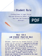 2. Law Student Rule