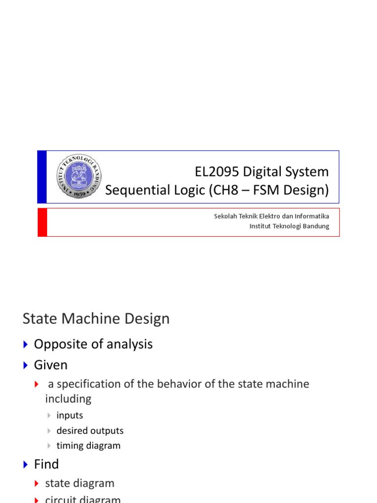 FSM Design in Digital Electronics | PDF | Digital Technology | Digital ...