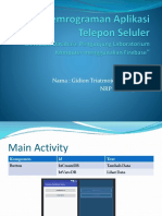Tugas Pemrograman Aplikasi Telepon Seluler