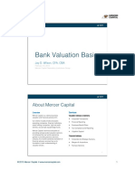 Handouts Bank Valuation Basics Mercer Capital 021913