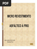 Micro Revestimento Asfáltico À Frio