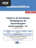 Apostila de Matemática 3º ano 1º bimestre