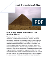 The Great Pyramids of