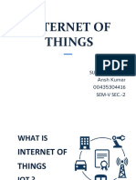 Internet of Things: Submitted by - Ansh Kumar 00435304416 SEM-V SEC.-2