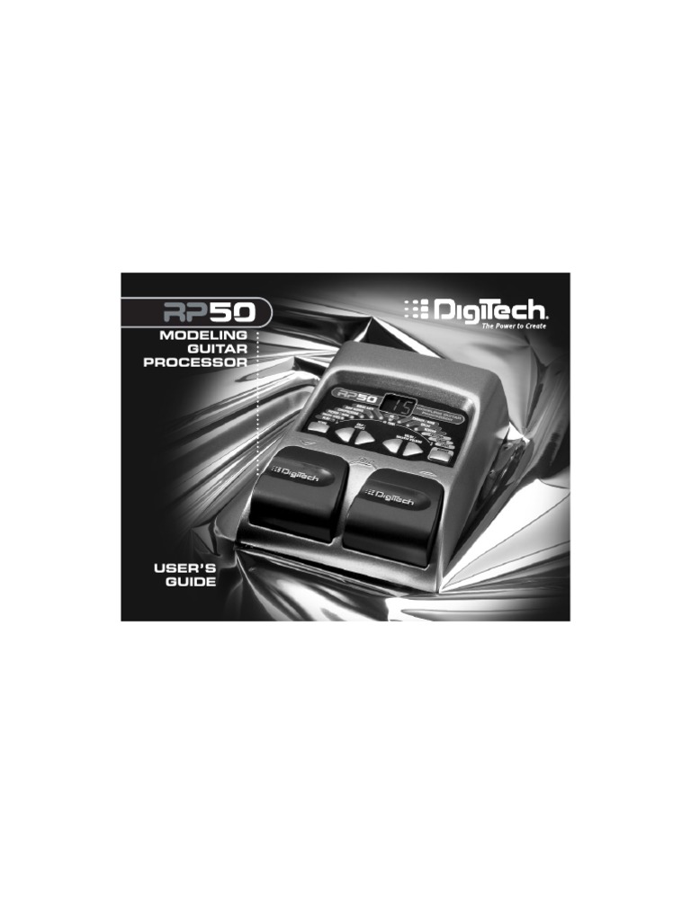 Digitech RP50 Manual | PDF | Audio Engineering | Sound