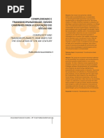 Complexidade e Trandisciplinaridade Novos Caminhos Para a Educação No Século XXI