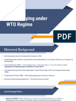 Anti-Dumping Under WTO Regime