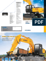 Standard and Optional Equipment for the Hyundai ROBEX 200W-7 Wheeled Excavator