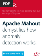 Apache Mahout anomaly detection