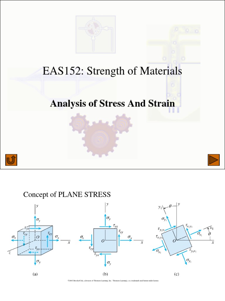 Analysis of Stress and Strain PDF | PDF | Stress (Mechanics ...