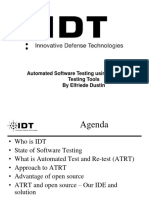 Automated Software Testing Using Open Source Testing Tools by Elfriede Dustin
