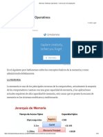 Memoria - Sistemas Operativos - Ciencia de La Computación