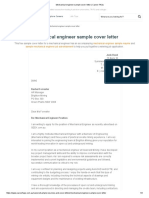 Mechanical Engineer Sample Cover Letter - Career FAQs