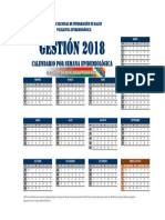 Calendario EPIDEMIOLOGICO - 2018 PDF