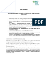 Nota de Prensa Índice de Competitividad Global 4.0 FINAL