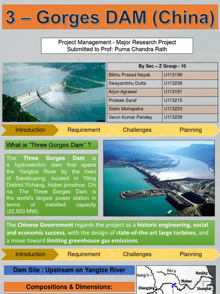 Project Management 3 Dam PDF Hydroelectricity Dam