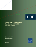 Issue Brief Trends in U S Government Funding For Hiv Aids Fiscal Years 1981 To 2004