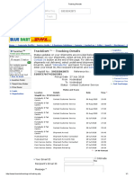 Trackdart ™ - Tracking Details: Waybill No Ref No. Return Home