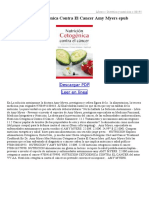 Nutricion Cetogenica Contra El Cancer PDF