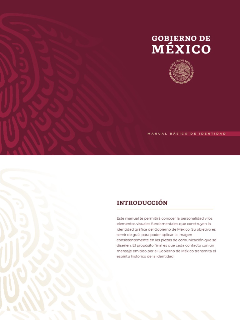 Manual de identidad grafica del gobierno de mexico 20182024 Nación