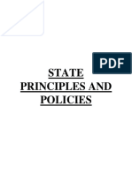 State Principles and Policies